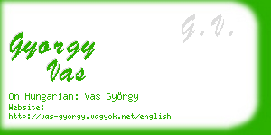 gyorgy vas business card