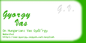 gyorgy vas business card